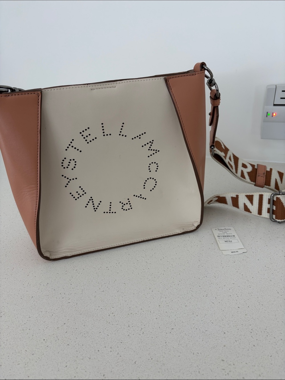 STELLA McCARTNEY BONE AND TAN BAG